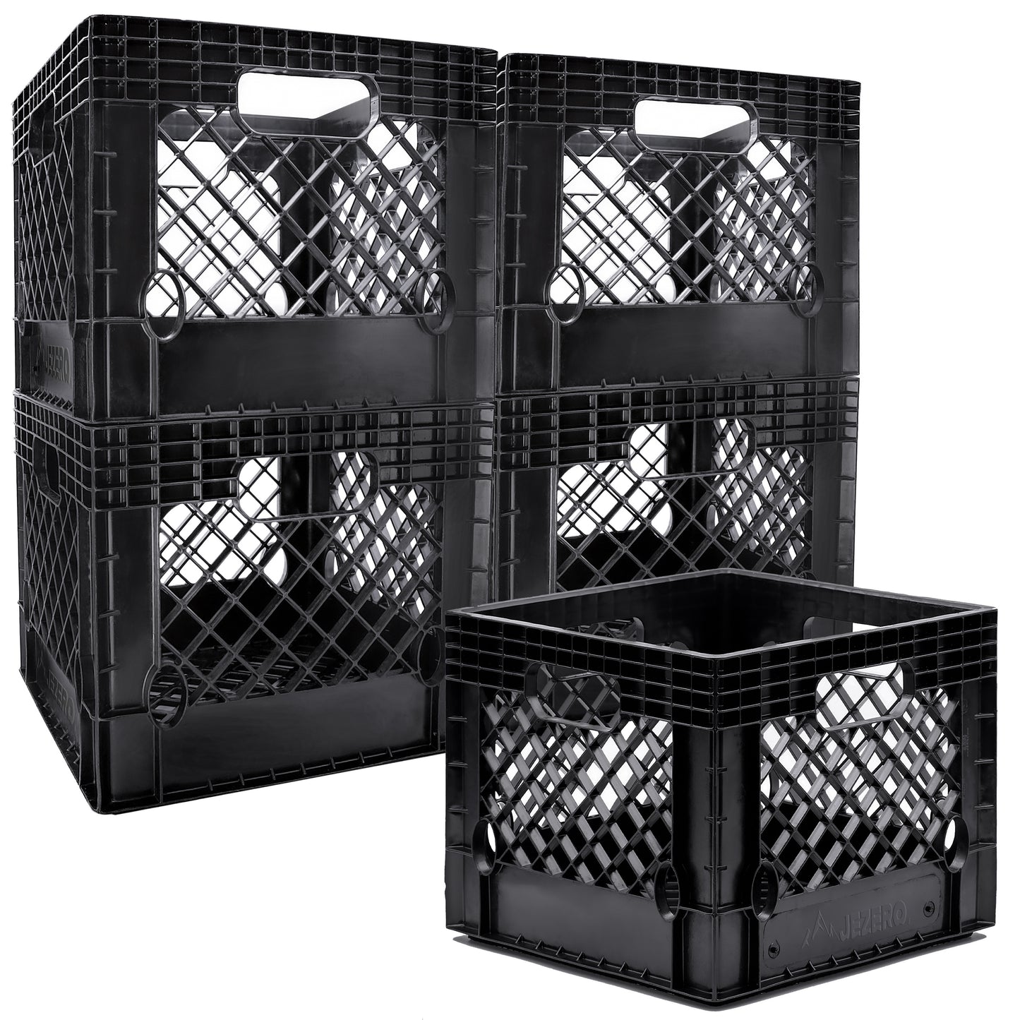 Heavy Duty Utility Tote Crate, 13" x 13" x 11"