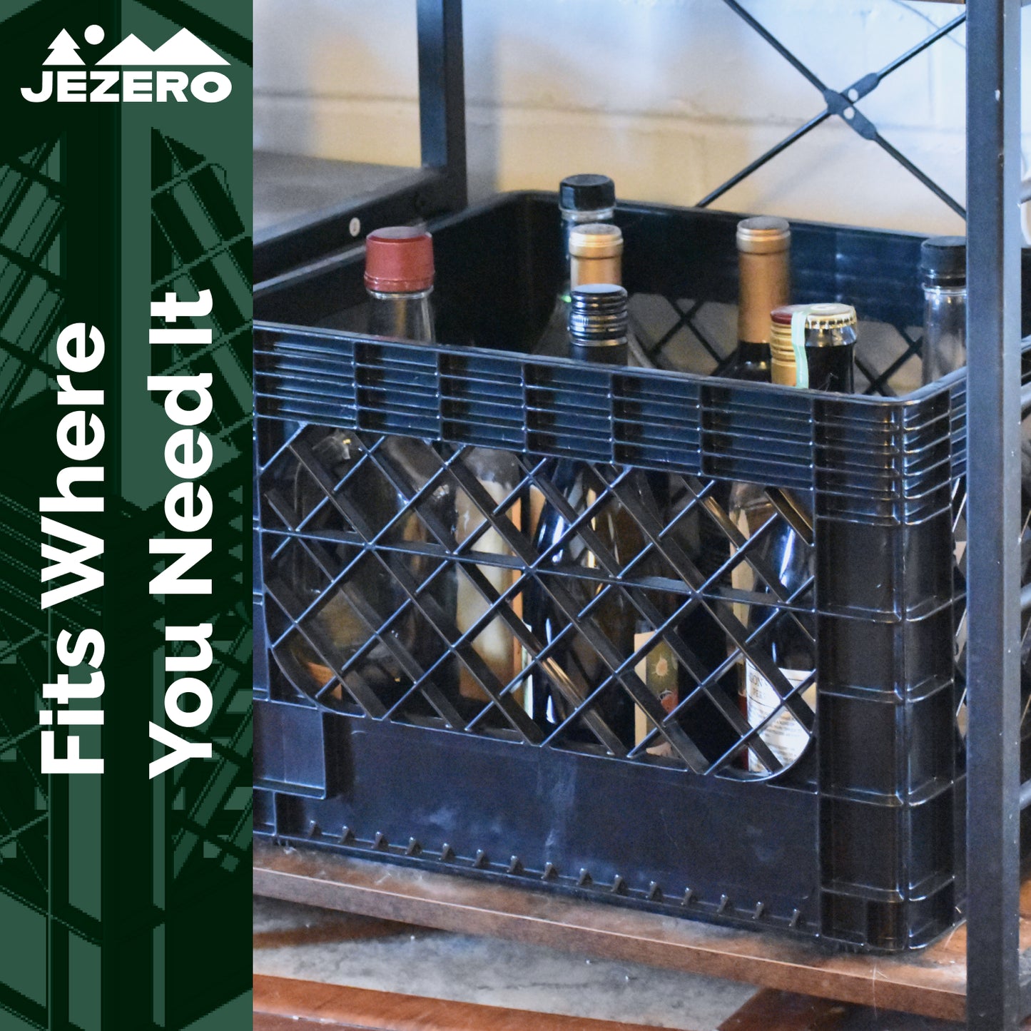 Heavy Duty Utility Tote Crate, 17" x 13" x 11"