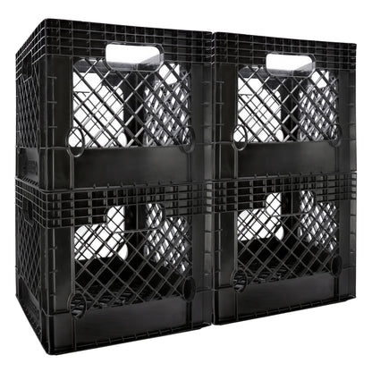 Heavy Duty Utility Tote Crate, 13" x 13" x 11"