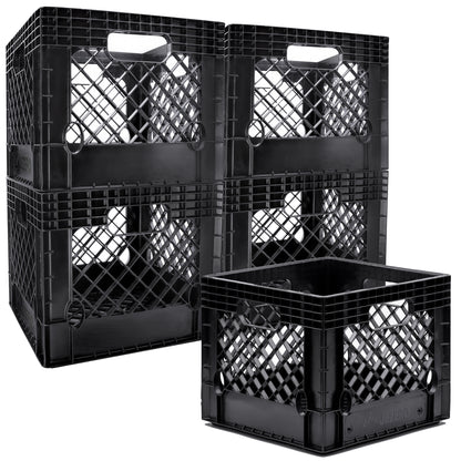 Heavy Duty Utility Tote Crate, 13" x 13" x 11"