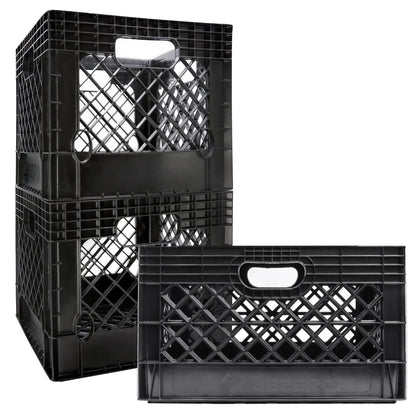 Heavy Duty Utility Tote Crate, 19" x 13" x 11"