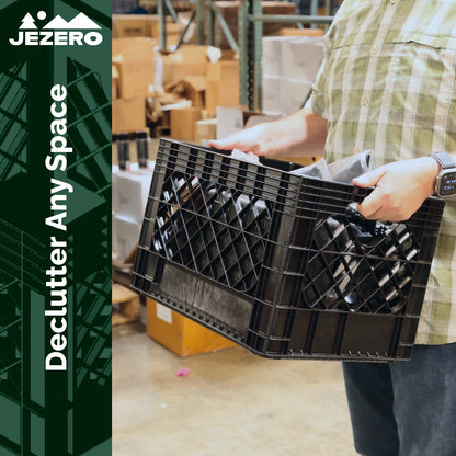 Heavy Duty Utility Tote Crate, 17" x 13" x 11"
